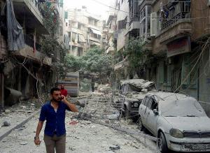 Rockets hit residential neighborhoods in Aleppo